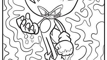 Sonic exe coloring pages