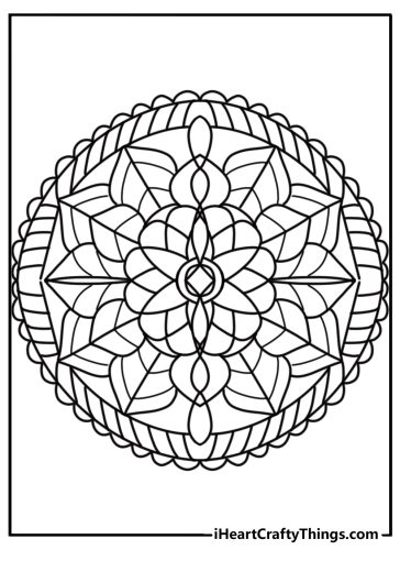 25 Flower Mandala Coloring Pages (100% Free To Print)
