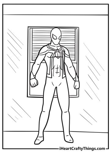 Iron spider coloring pages