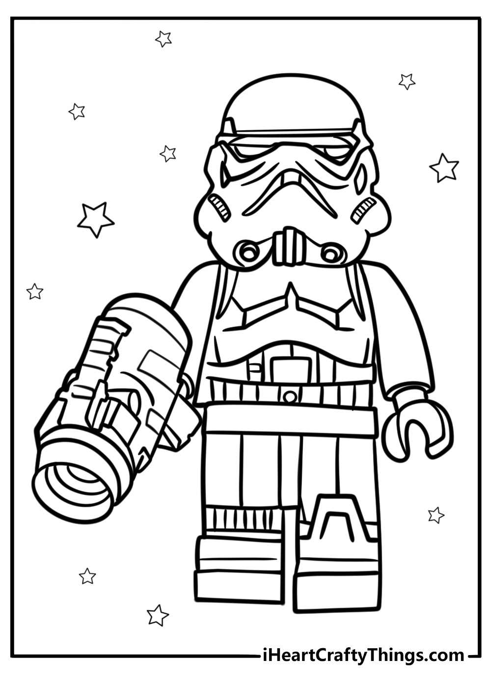 LEGO Star Wars stormtrooper free printable page