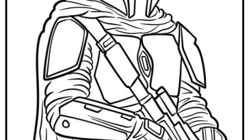 Mandalorian coloring pages