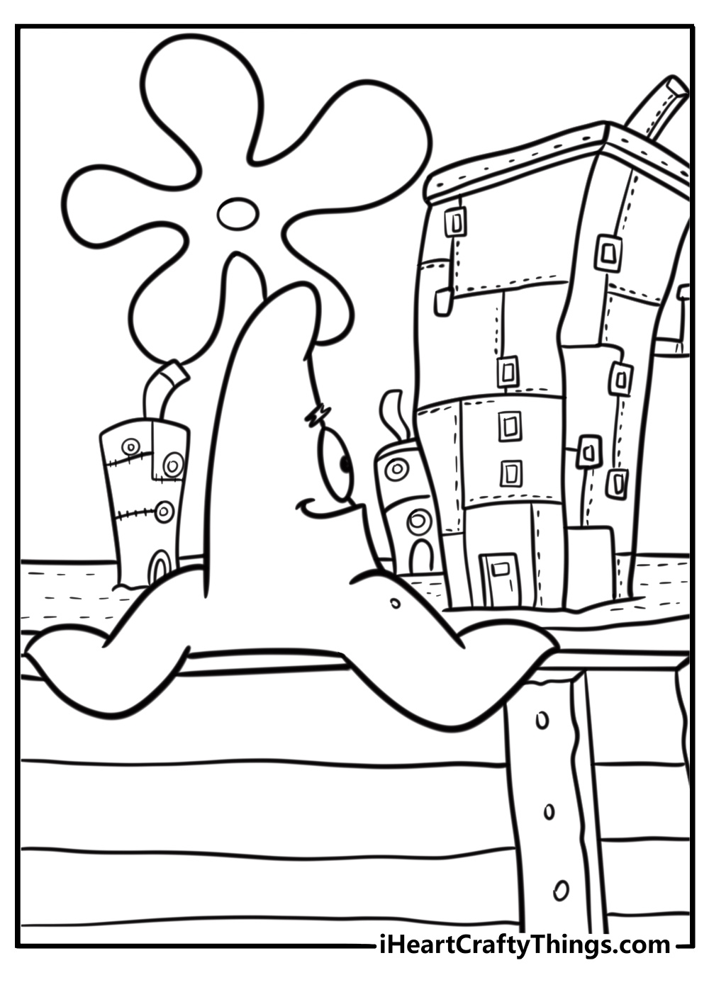 Patrick star coloring pages