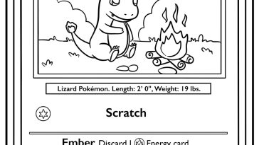 Pokemon card coloring pages