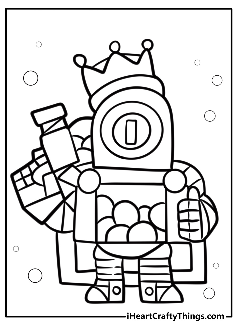 Rico shooting bouncing bullets printable coloring page