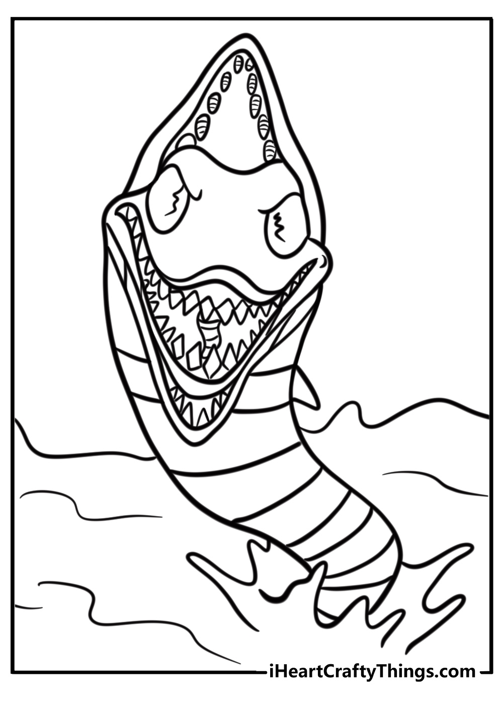 Sandworm from the netherworld detailed beetlejuice coloring sheet