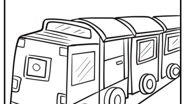 Train coloring pages