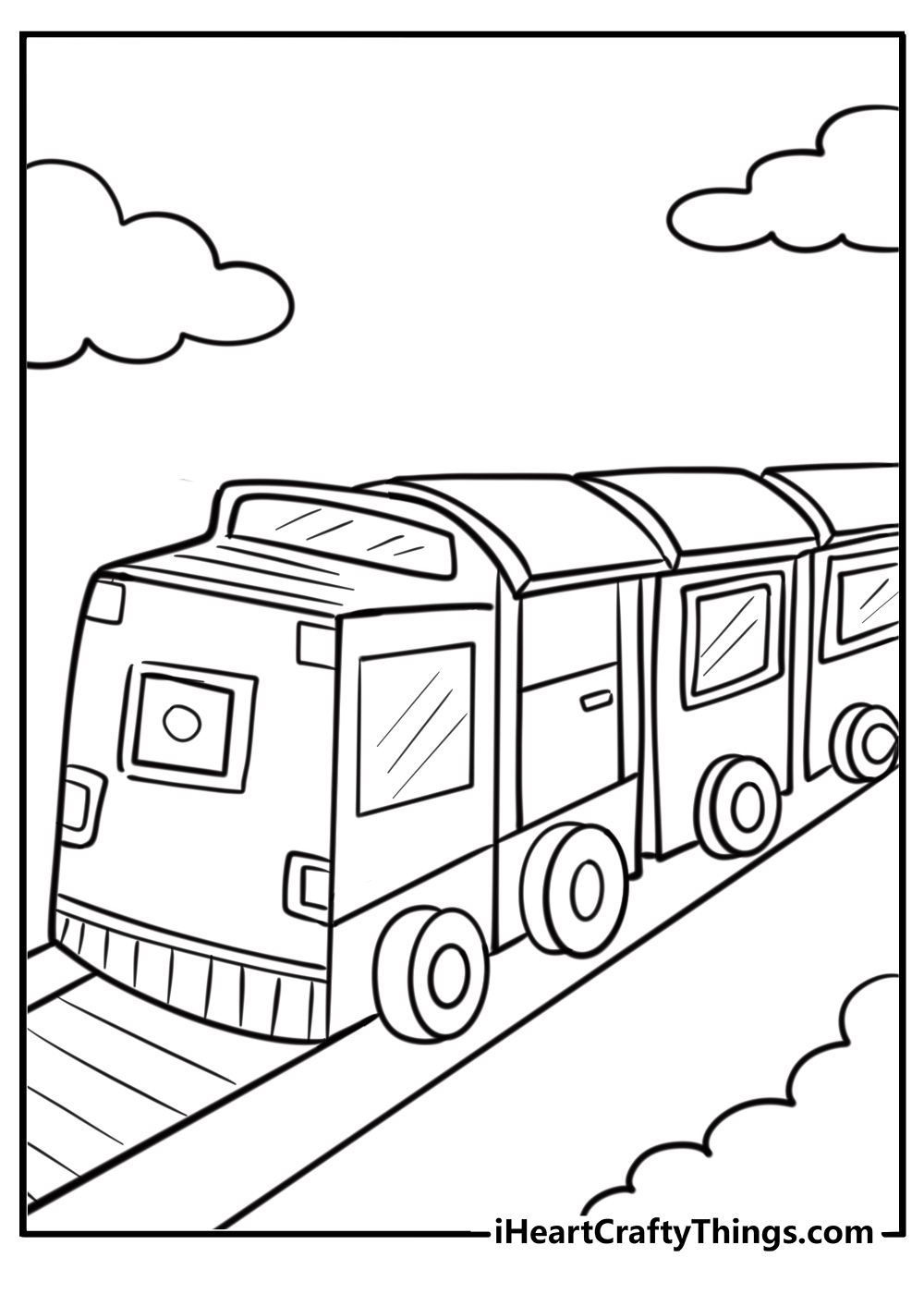 Train coloring pages