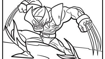 Wolverine coloring pages