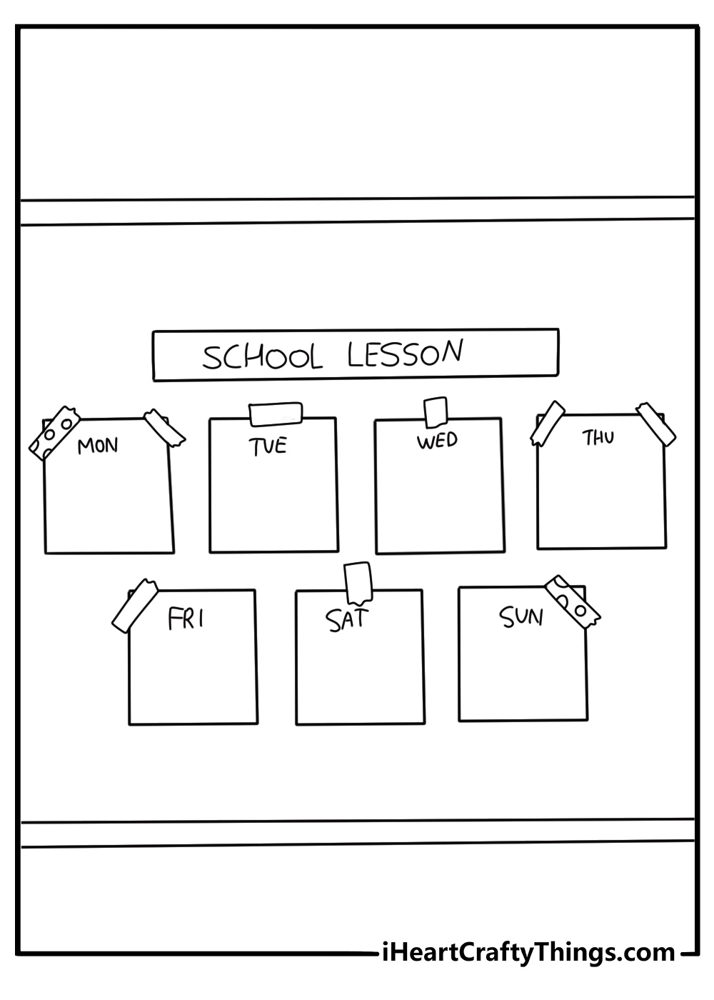 Free teacher printable featuring a classroom calendar beside lesson notes