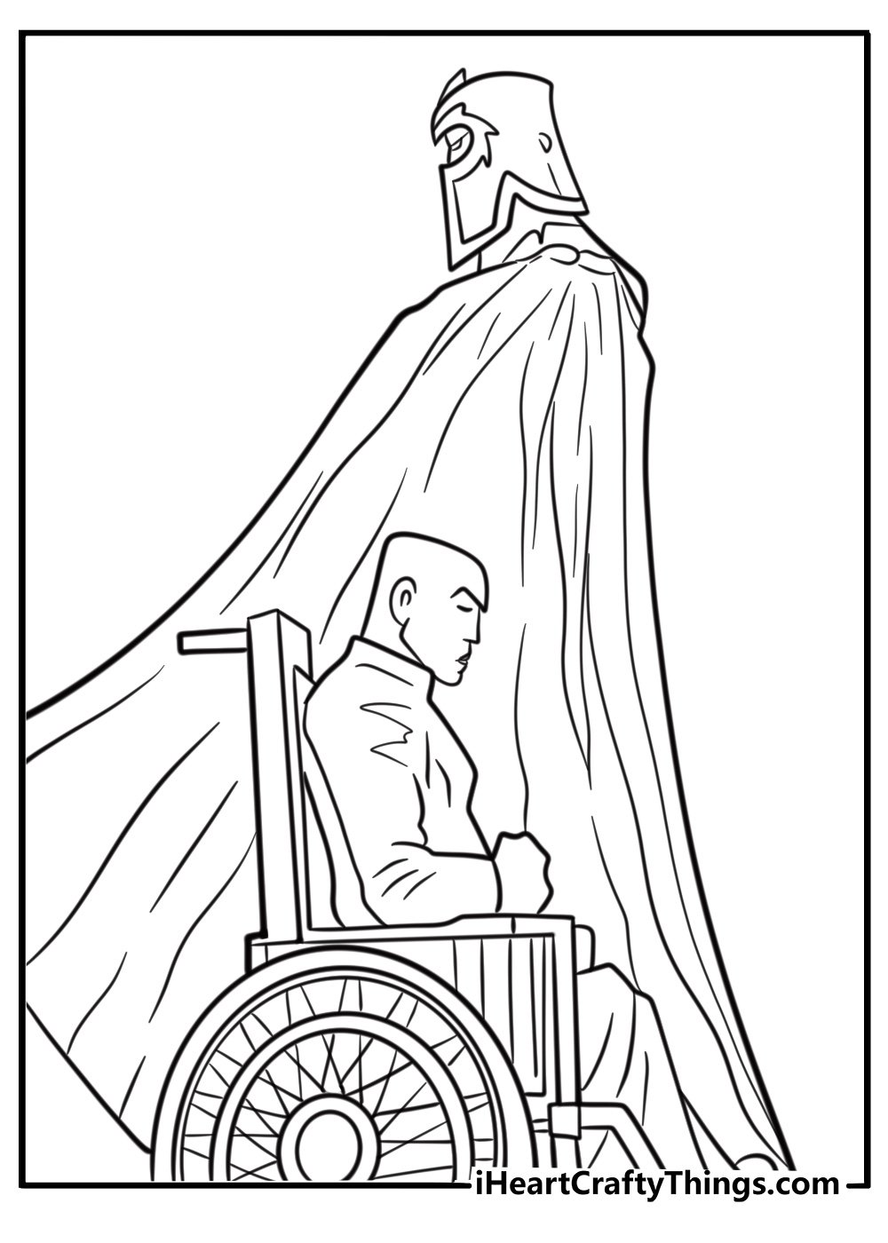 Magneto and professor x facing off in battle printable coloring sheet