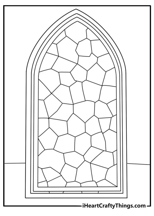 Stained glass workshop fitting colored panes for a church window coloring printable for adults