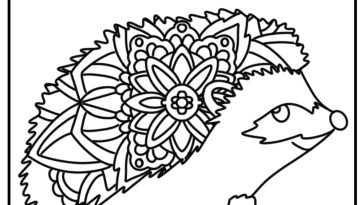 Animal mandala coloring pages