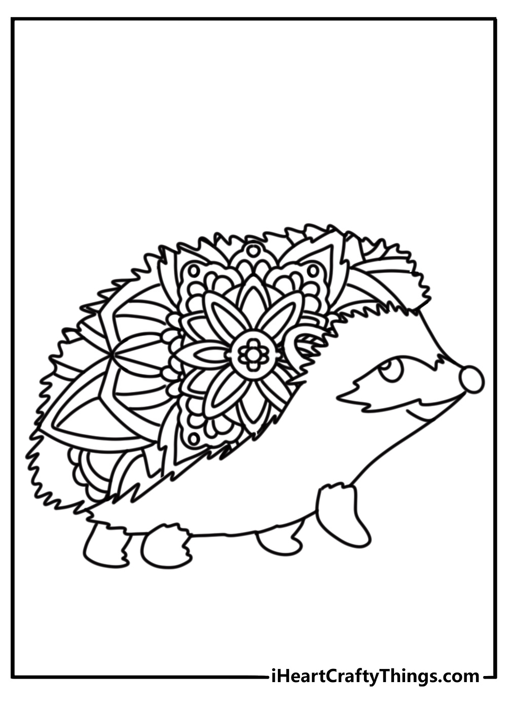 Animal mandala coloring pages