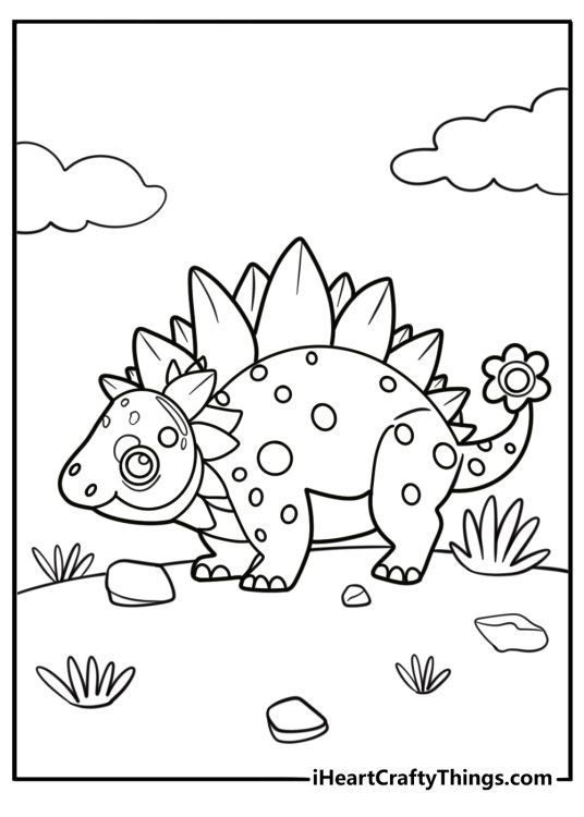 Ankylosaurus Coloring Pages