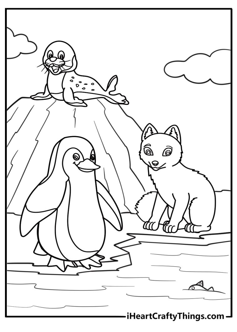 Arctic animals coloring pages