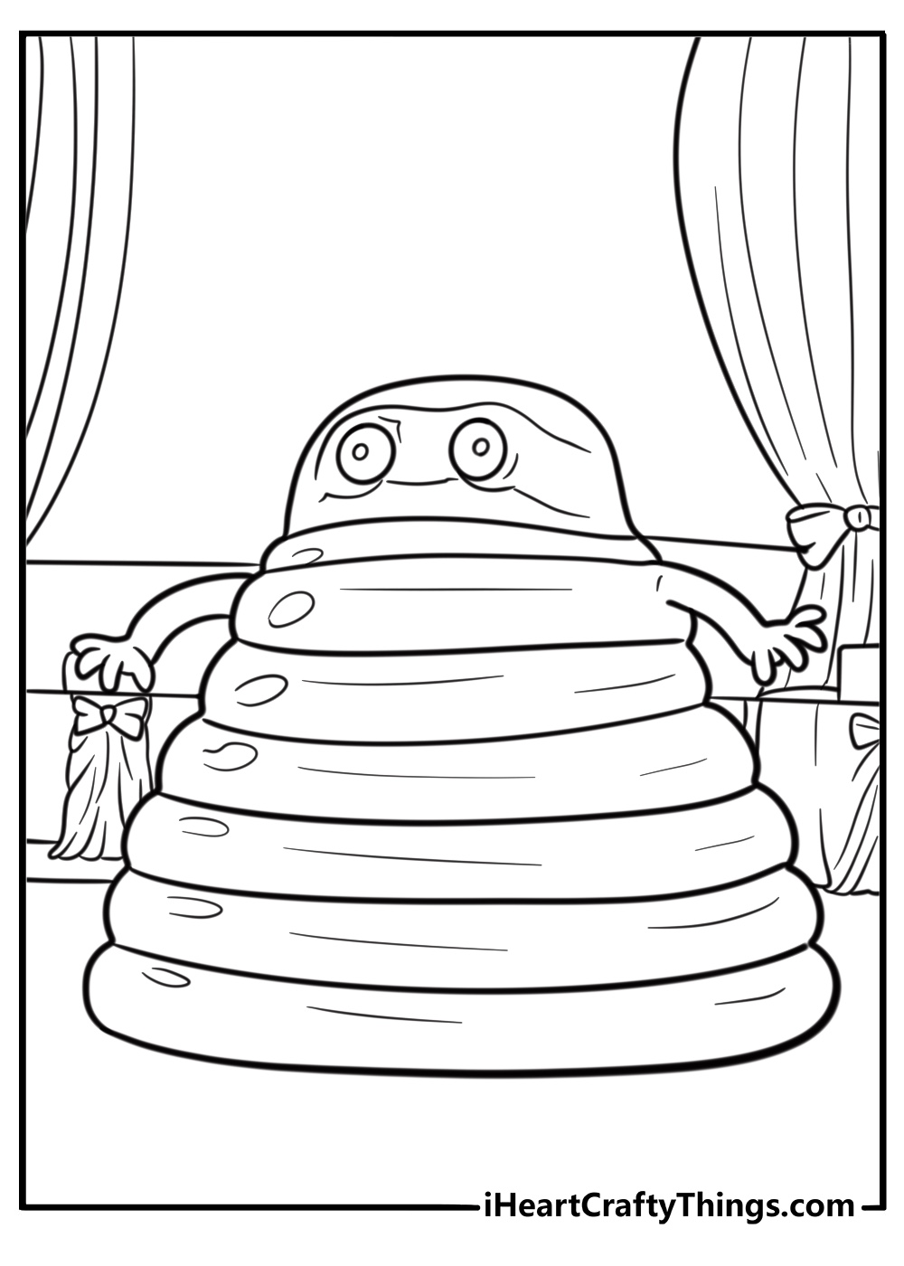 Blobby rolling through the hotel fun hotel transylvania coloring sheet