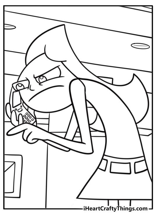 Candace looking frustrated as phineas and ferb