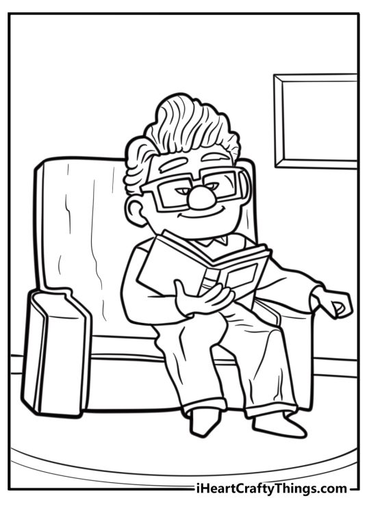 Carl looking at ellie