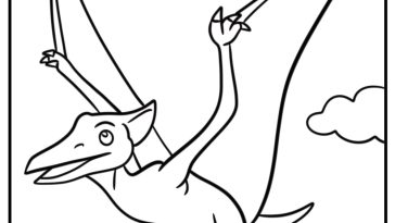 Pterodactyl coloring pages