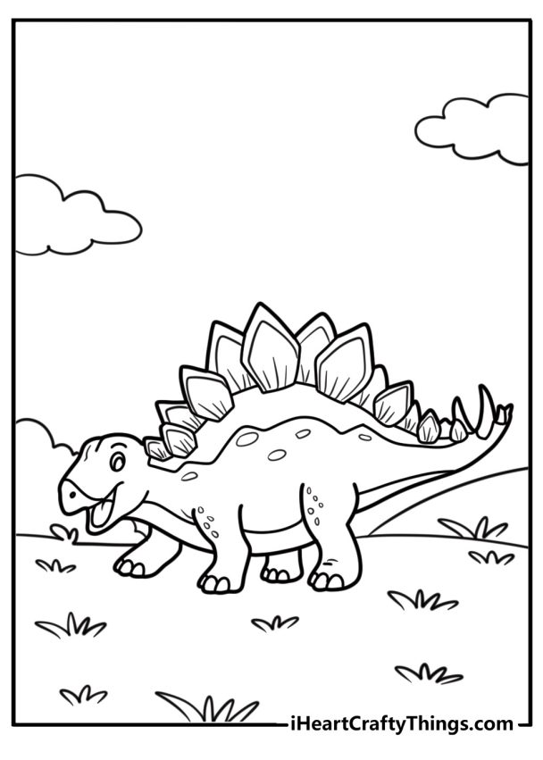 Stegosaurus Coloring Pages (25 Free Printables For Kids)
