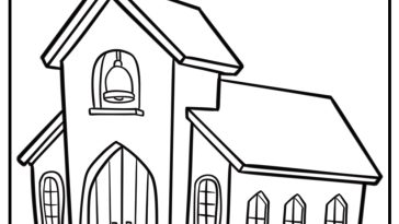 Church coloring pages