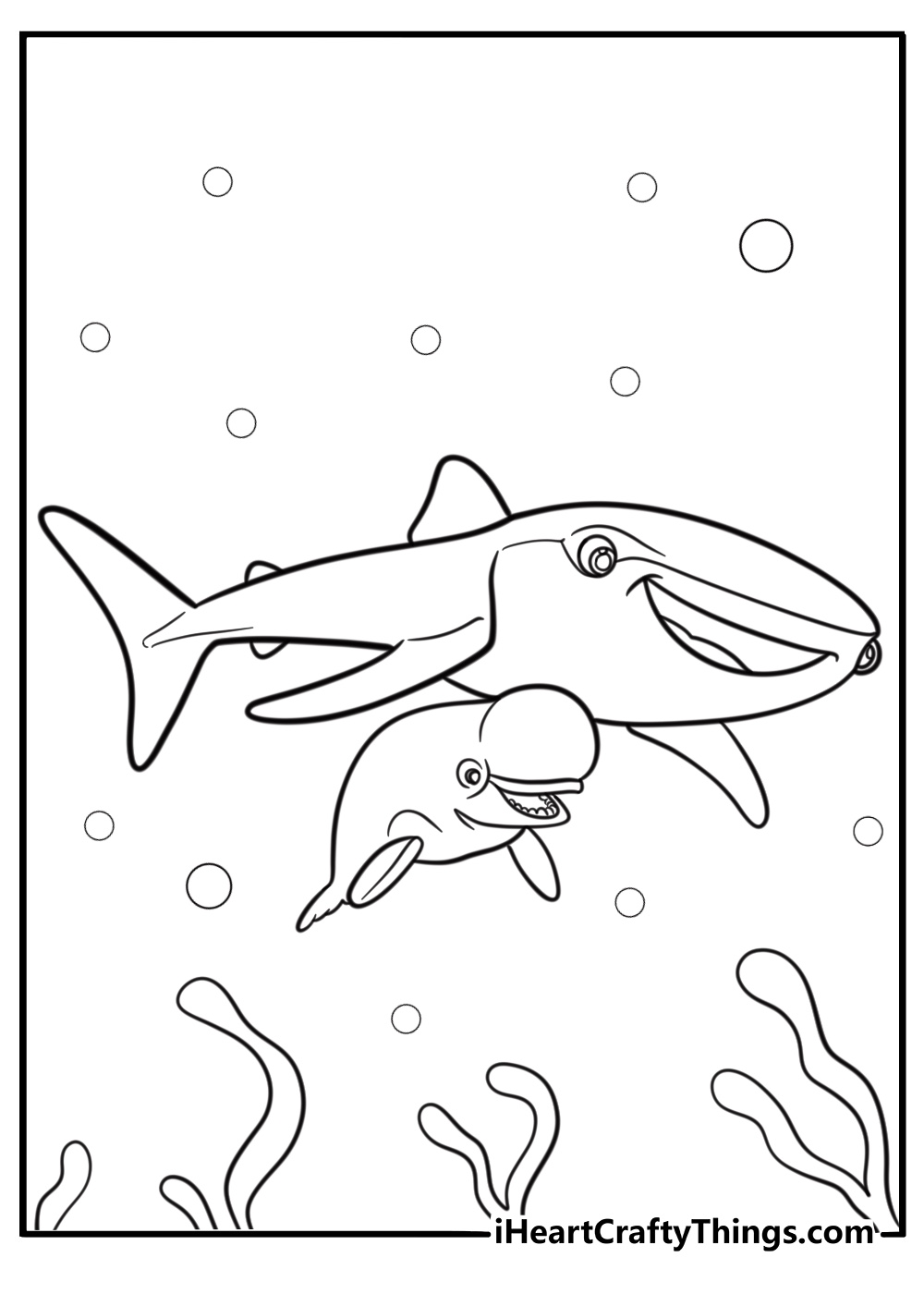 Destiny and Bailey playing together printable coloring page