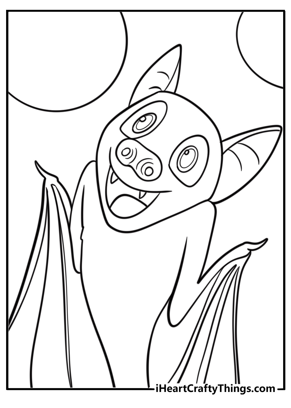 Dracula transforming into a bat detailed hotel transylvania coloring sheet