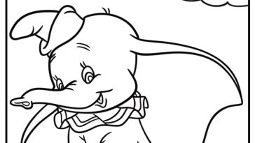 Dumbo coloring pages