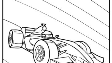 F1 coloring pages