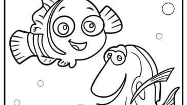 Finding dory coloring pages