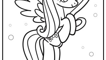 Fluttershy coloring pages