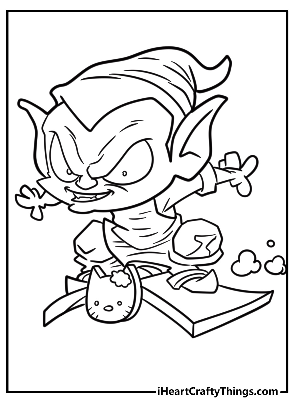 Green goblin coloring pages