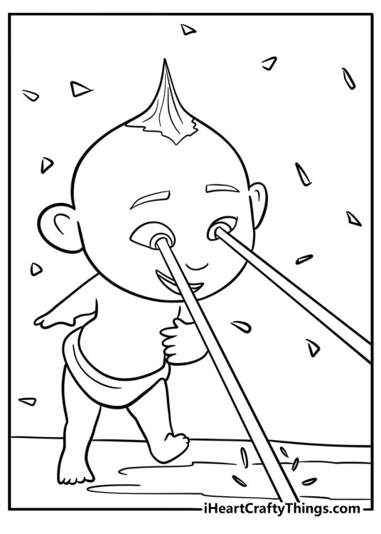 Jack jack with laser eyes free coloring page pdf