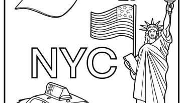 New york coloring pages