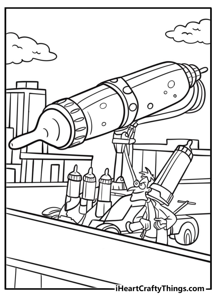 Phineas and ferb coloring pages