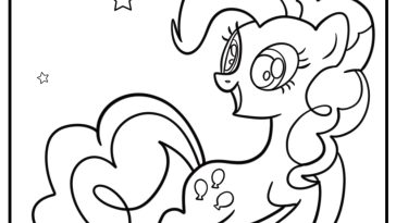 Pinkie pie coloring pages