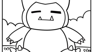 Snorlax coloring pages