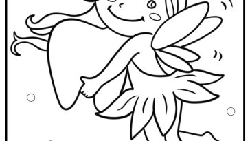 Tooth fairy coloring pages