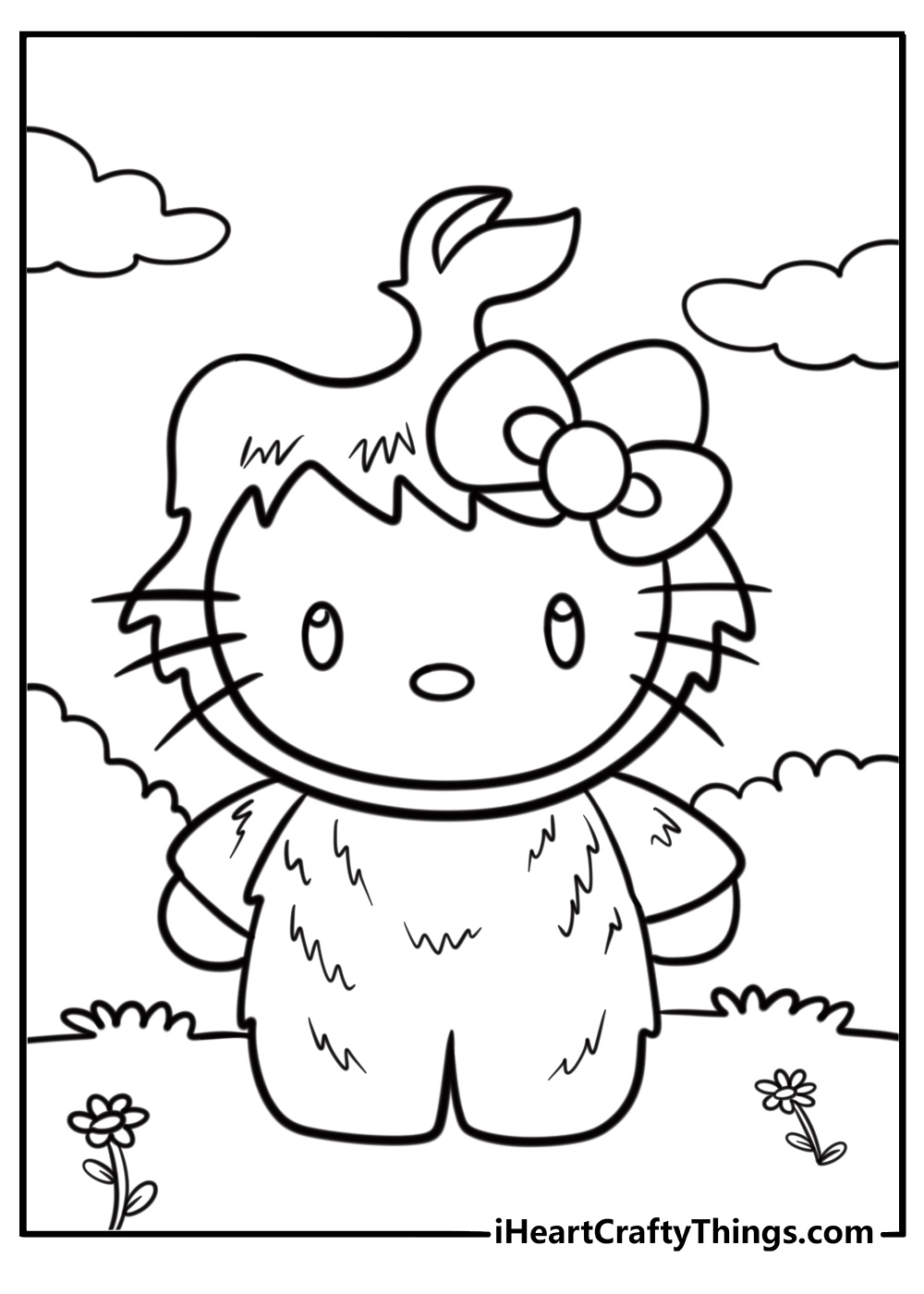 Hello Kitty coloring page
