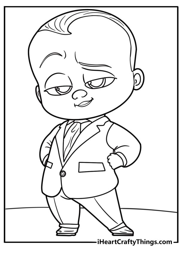 25 Free Boss Baby Coloring Pages For Kids