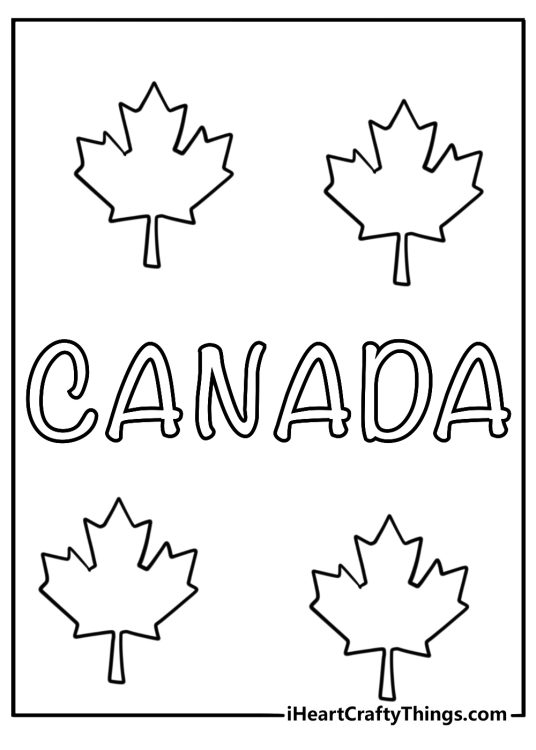 Canada Coloring Pages