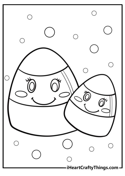 Candy Corn Coloring Pages