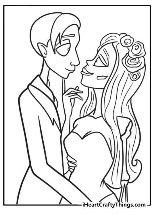 Corpse Bride Coloring Pages