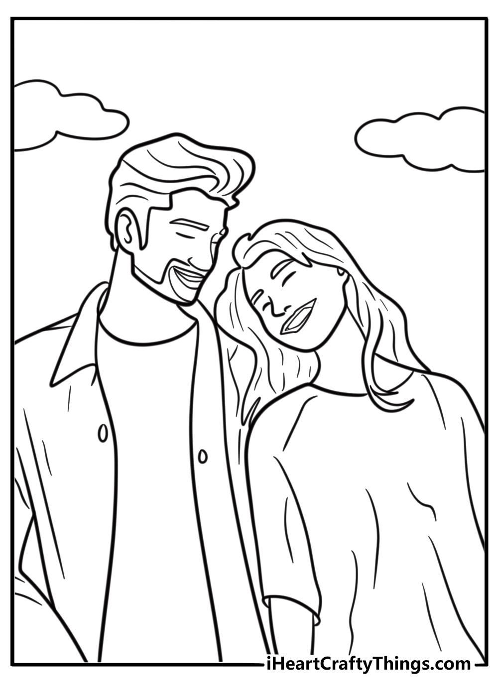 Couple coloring pages