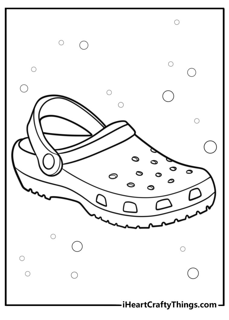 Crocs coloring pages