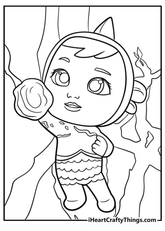 Cry Babies using tears to activate magic coloring page