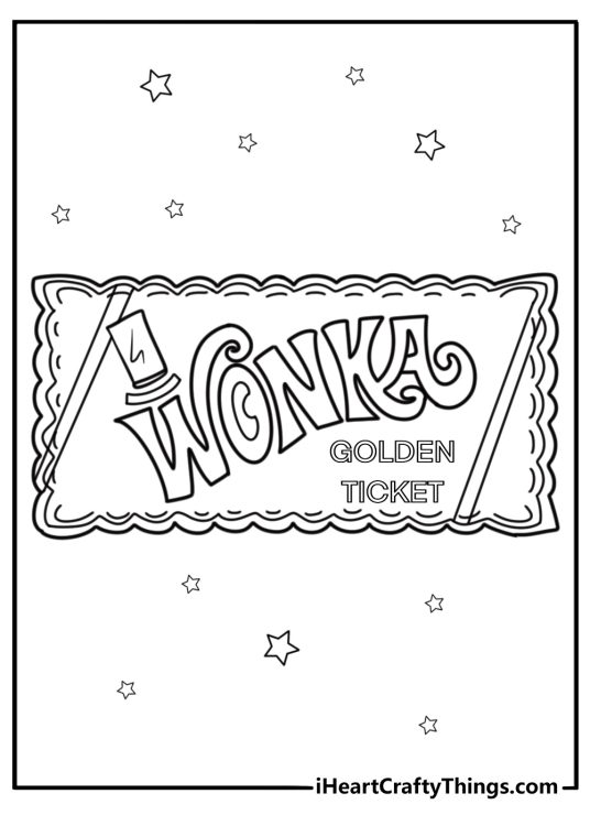 Golden ticket from Willy Wonka