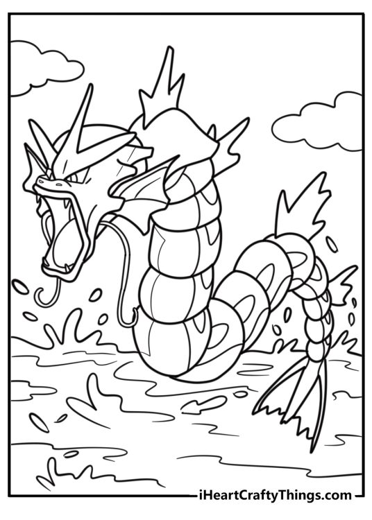 Gyarados Coloring Pages