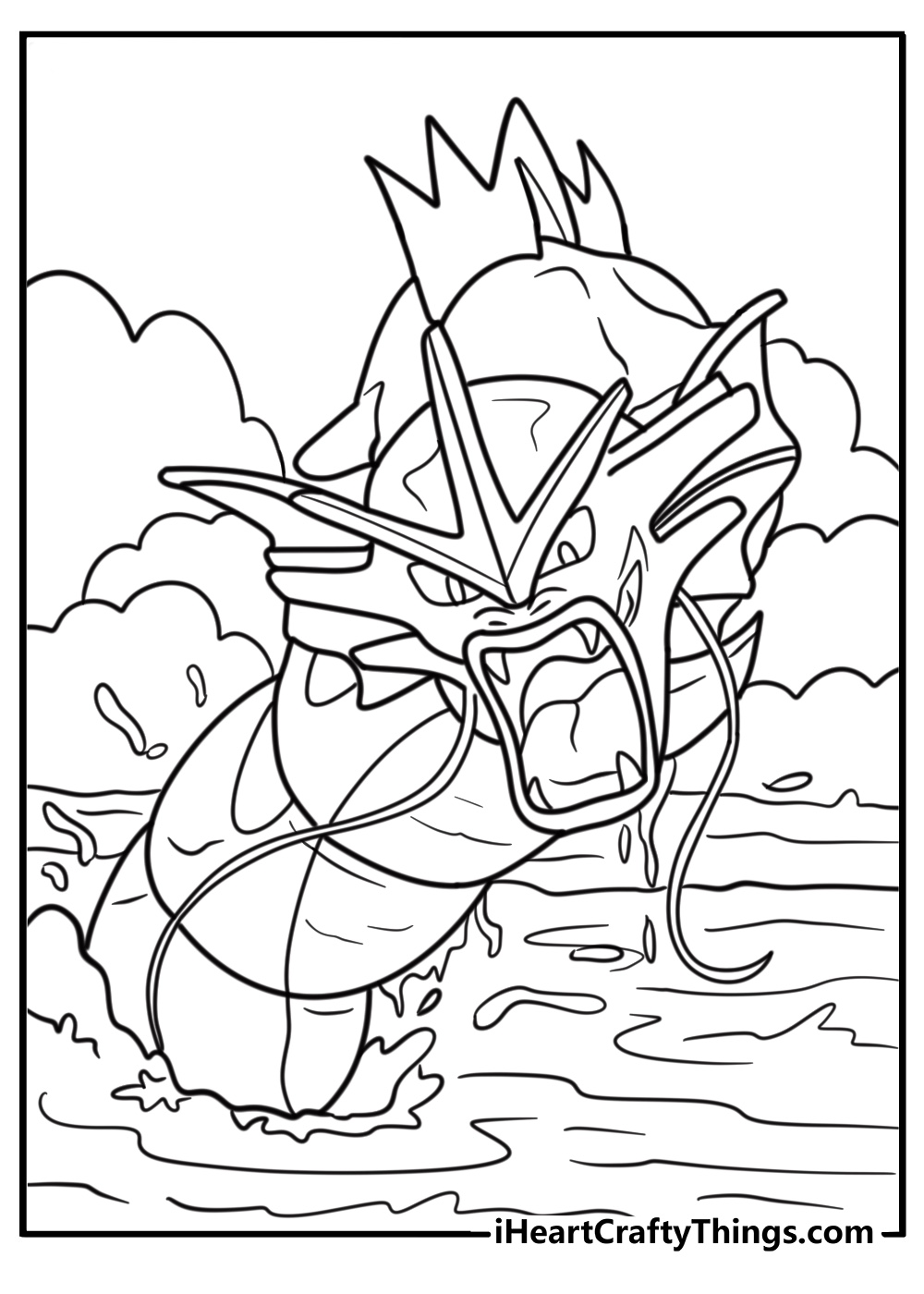 Pokemon Coloring Gyarados Pokemon Coloring Gyarados