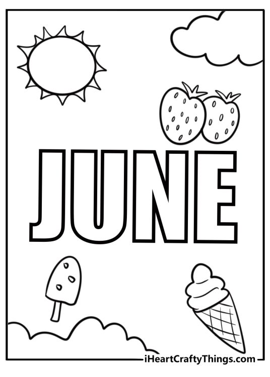 June Coloring Pages
